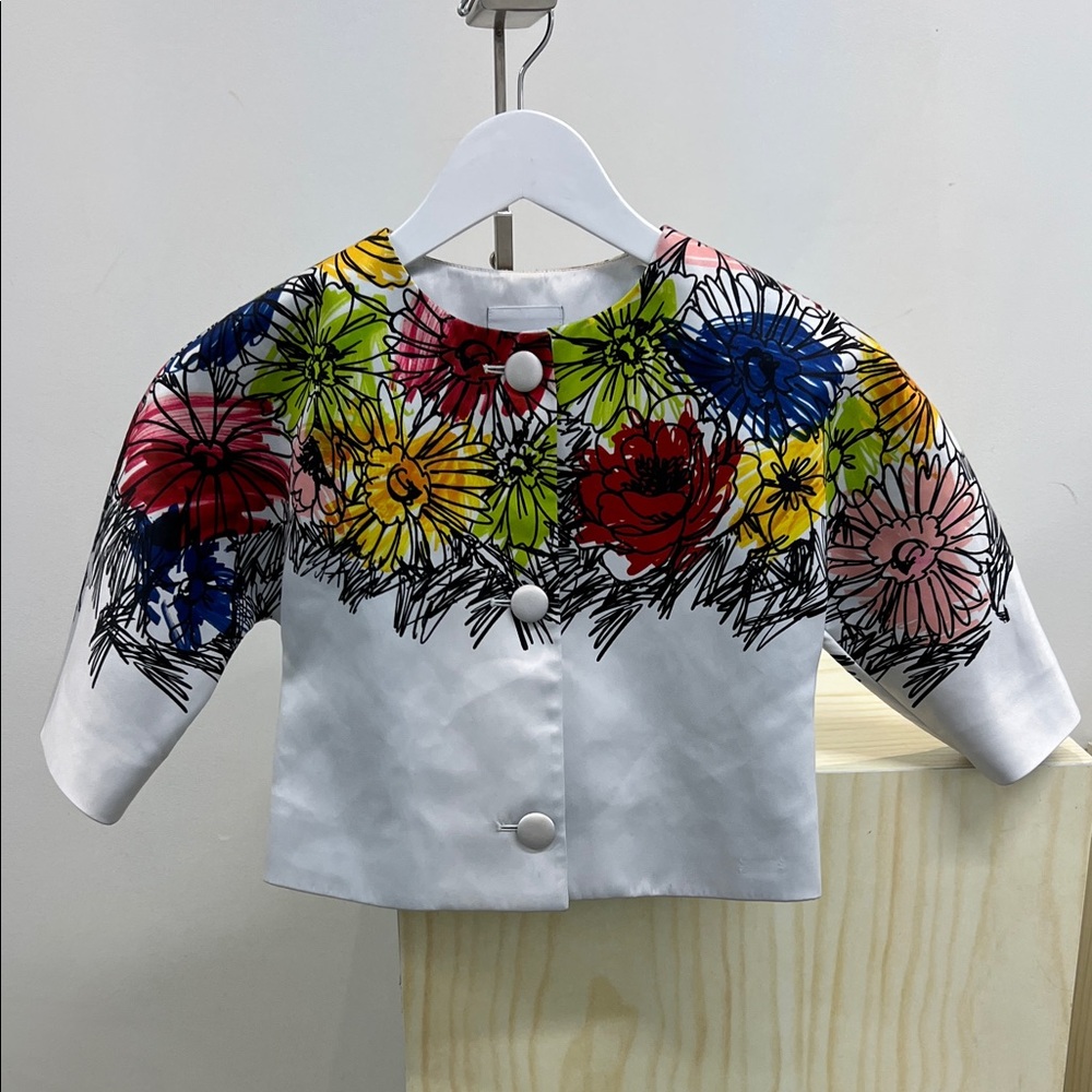 Moschino Kids Colorful Floral Jacket